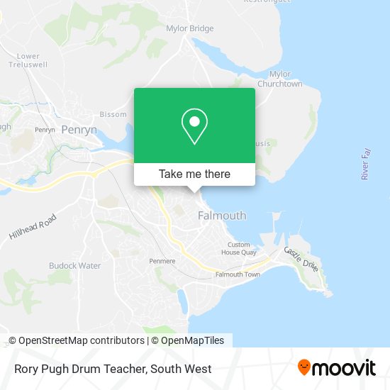 Rory Pugh Drum Teacher map