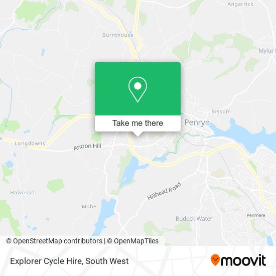 Explorer Cycle Hire map