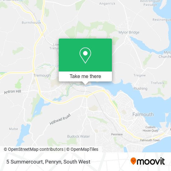 5 Summercourt, Penryn map