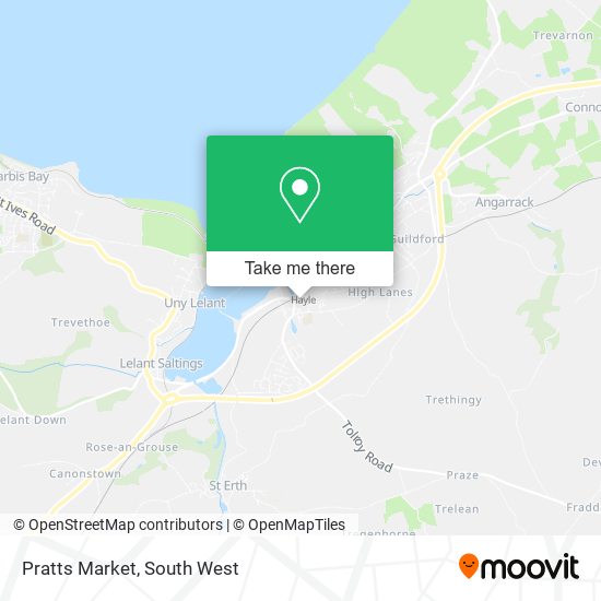 Pratts Market map