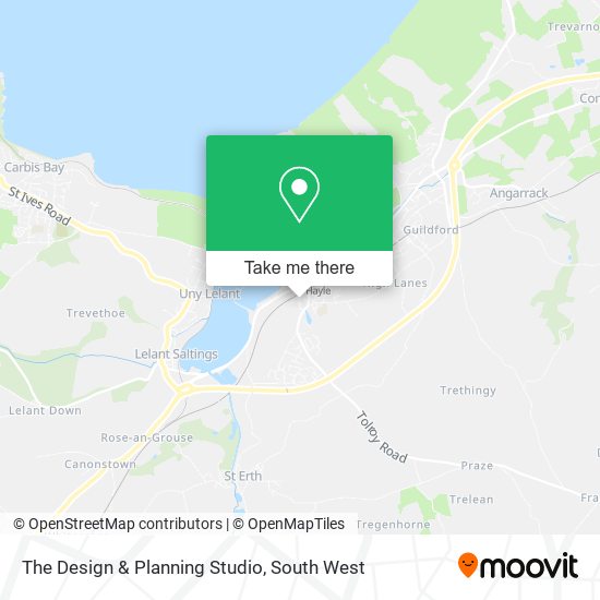 The Design & Planning Studio map