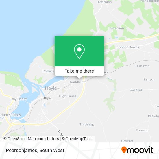 Pearsonjames map