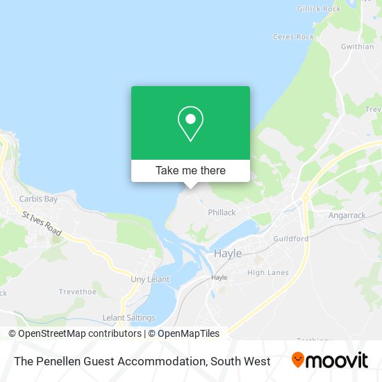 The Penellen Guest Accommodation map