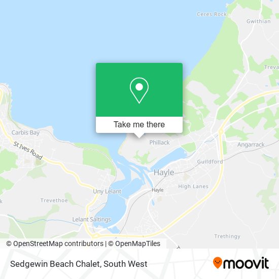 Sedgewin Beach Chalet map