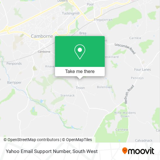 Yahoo Email Support Number map
