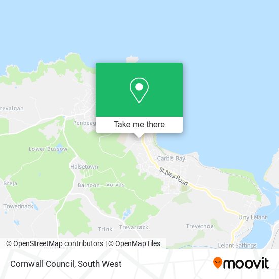 Cornwall Council map