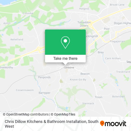 Chris Dillow Kitchens & Bathroom Installation map