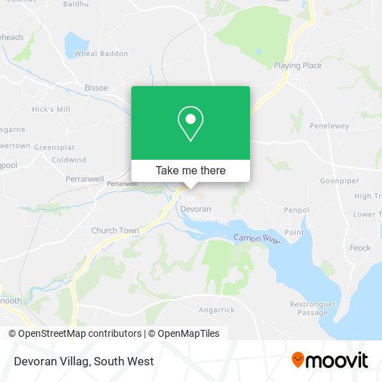 Devoran Villag map