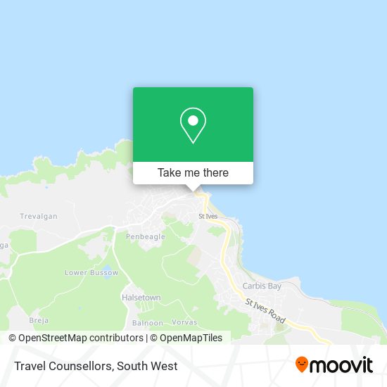 Travel Counsellors map