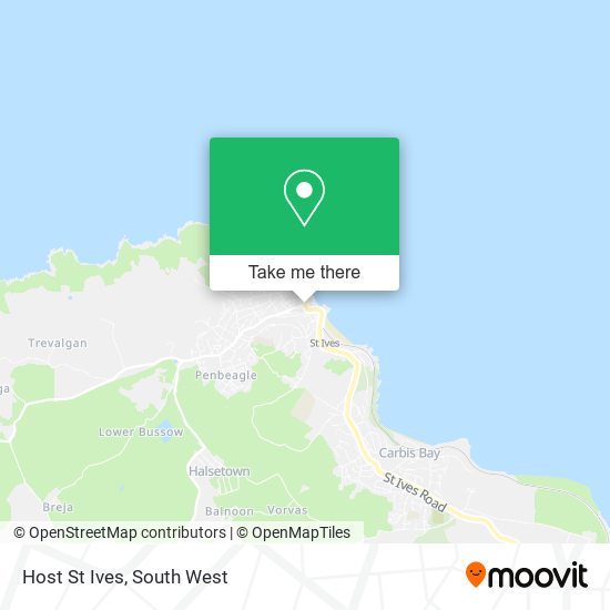 Host St Ives map