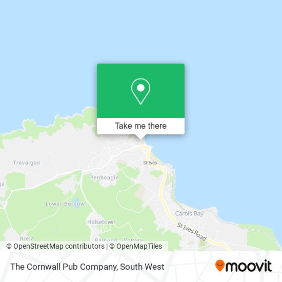 The Cornwall Pub Company map