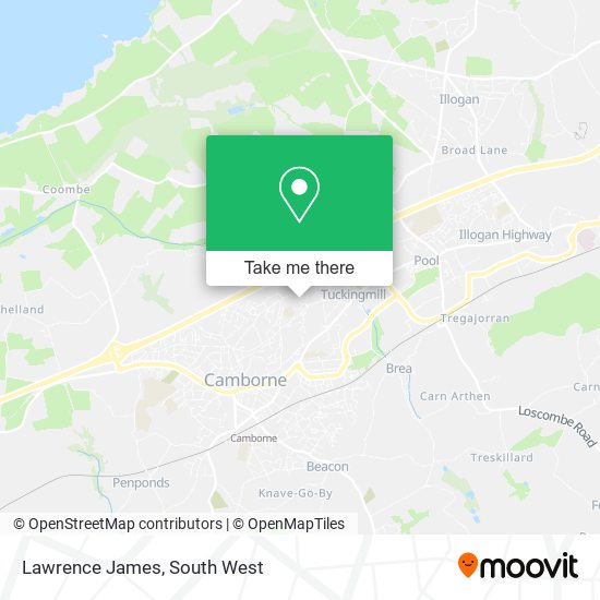 Lawrence James map