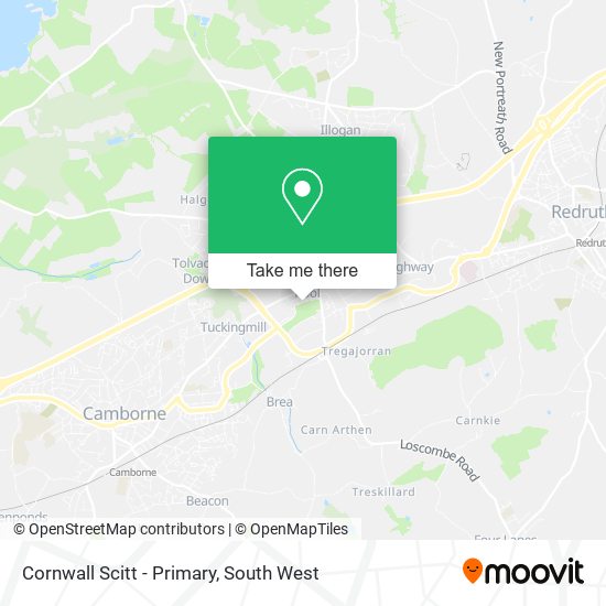 Cornwall Scitt - Primary map