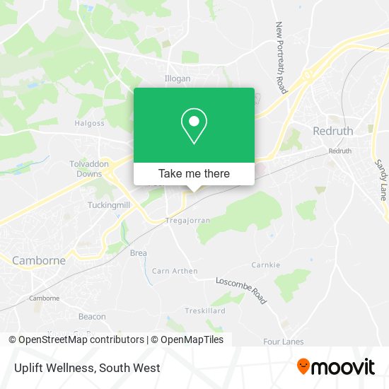 Uplift Wellness map