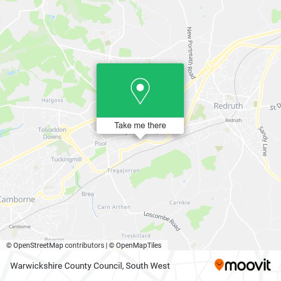 Warwickshire County Council map