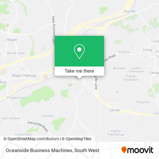 Oceanside Business Machines map