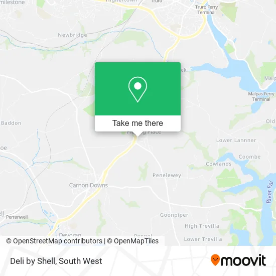 Deli by Shell map