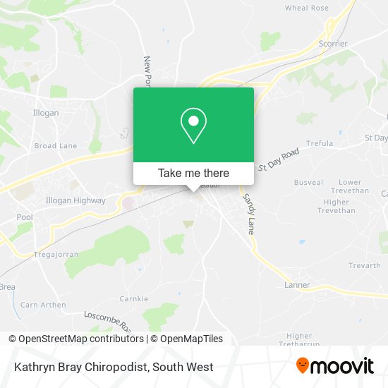 Kathryn Bray Chiropodist map