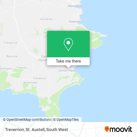 Treverrion, St. Austell map