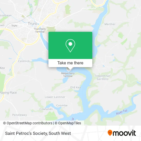 Saint Petroc's Society map