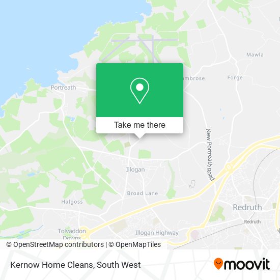 Kernow Home Cleans map