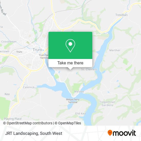 JRT Landscaping map