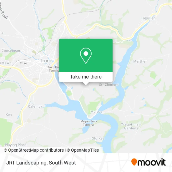 JRT Landscaping map