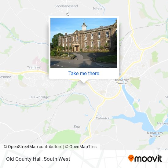 Old County Hall map