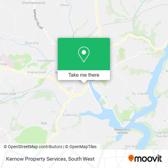 Kernow Property Services map