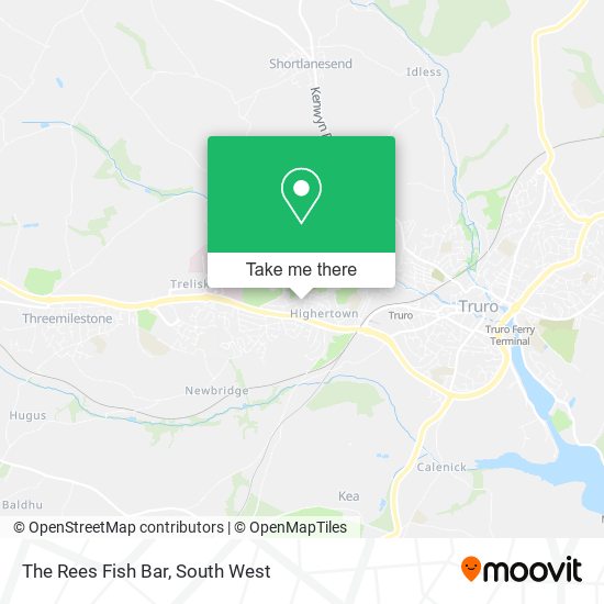 The Rees Fish Bar map