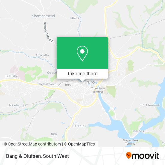 Bang & Olufsen map