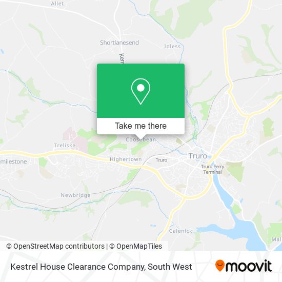 Kestrel House Clearance Company map