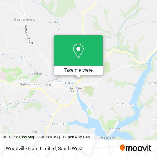 Woodville Flats Limited map