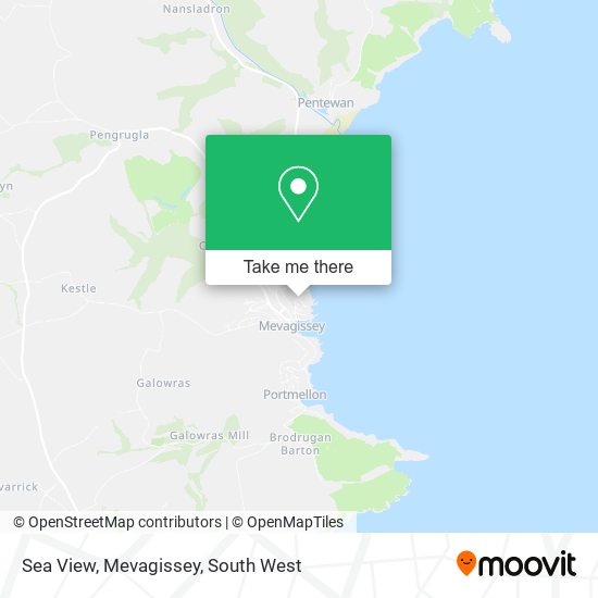 Sea View, Mevagissey map
