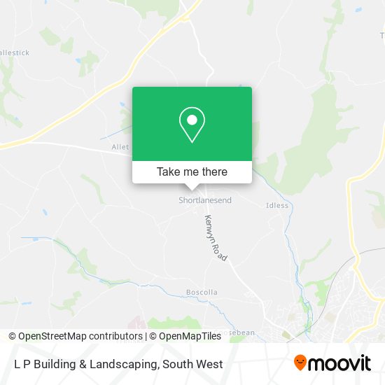L P Building & Landscaping map