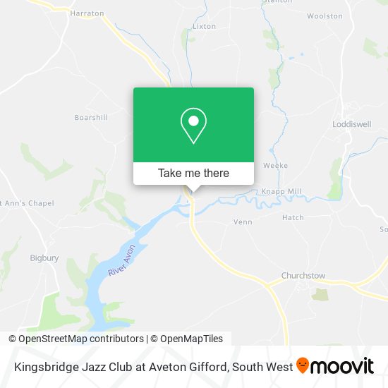 Kingsbridge Jazz Club at Aveton Gifford map