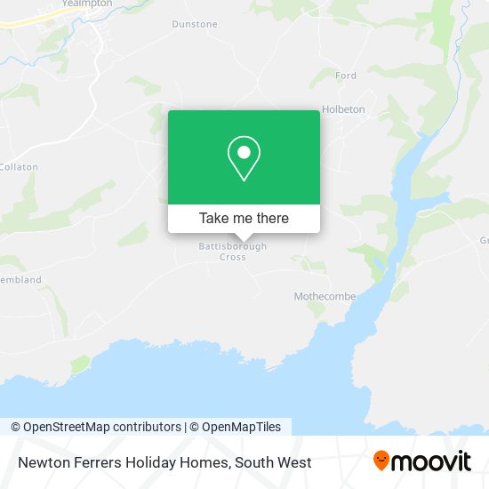 Newton Ferrers Holiday Homes map