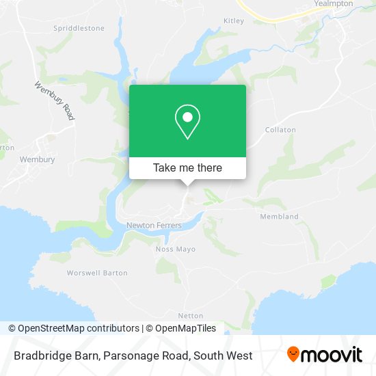 Bradbridge Barn, Parsonage Road map