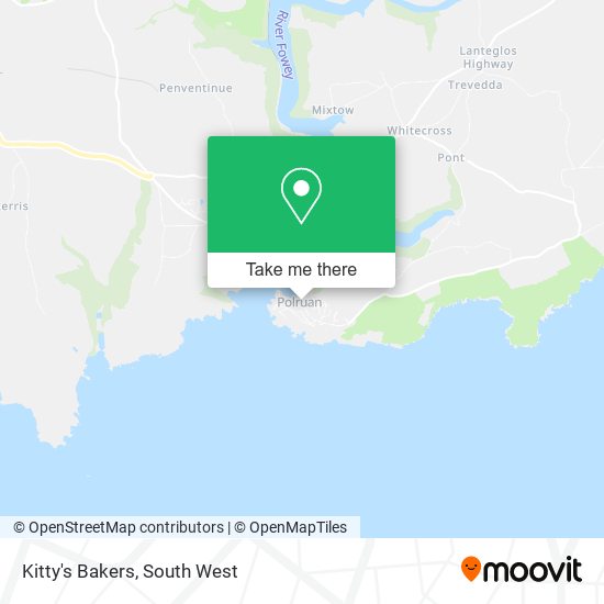 Kitty's Bakers map