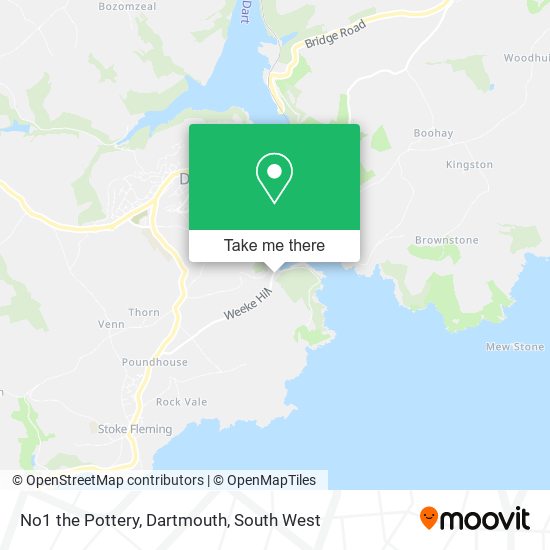 No1 the Pottery, Dartmouth map