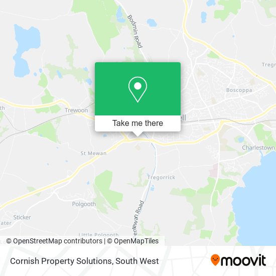 Cornish Property Solutions map