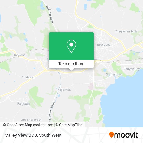 Valley View B&B map