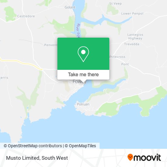 Musto Limited map