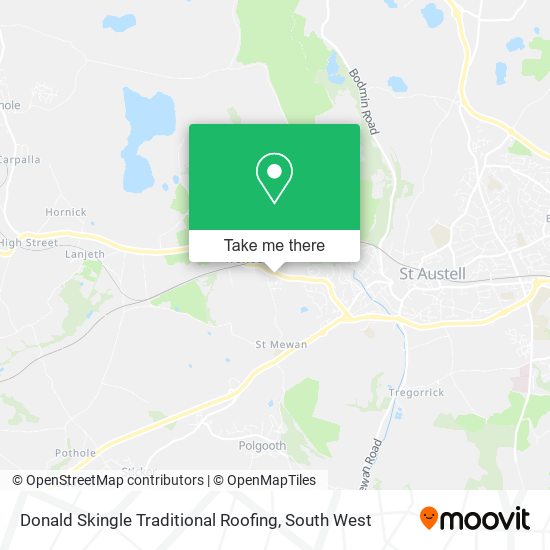 Donald Skingle Traditional Roofing map