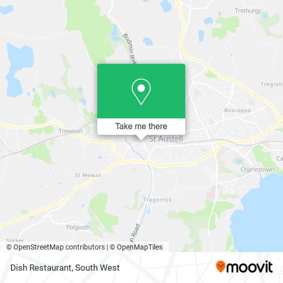 Dish Restaurant map