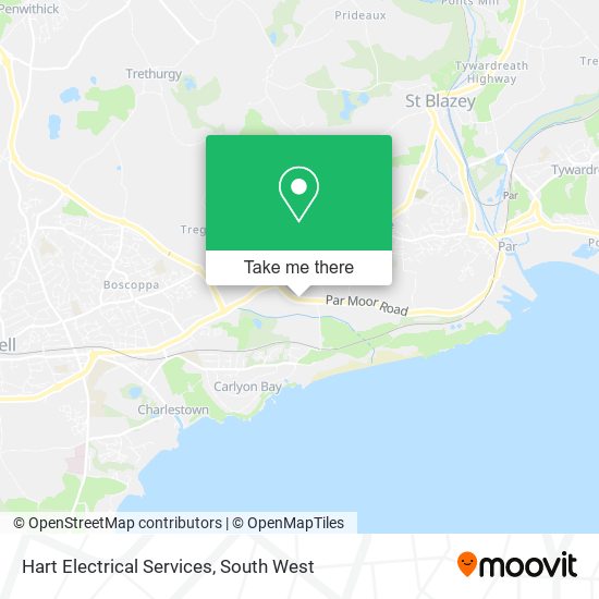 Hart Electrical Services map