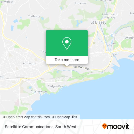 Satellitte Communications map