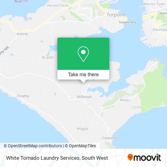 White Tornado Laundry Services map