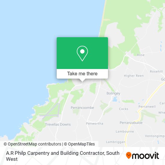 A.R Philp Carpentry and Building Contractor map