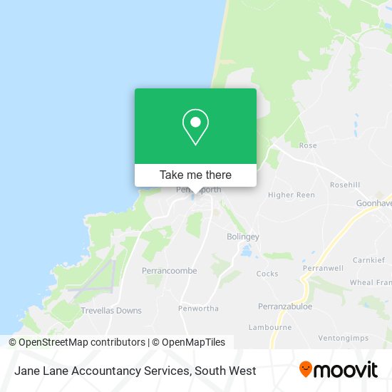 Jane Lane Accountancy Services map